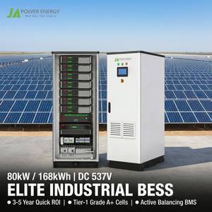 Sistema de Almacenamiento de Energía para Respuesta a la Demanda JApower <span class=keywords><strong>80kW</strong></span> 168kWh 537V C&I de Alto Voltaje BESS con Deye para Sitios Comerciales y Compradores EPC - Product Image 1