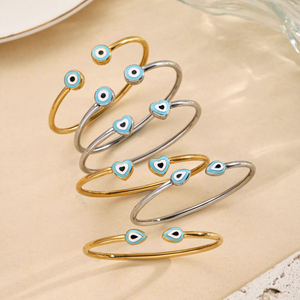 Nouveau bracelet œil <span class=keywords><strong>du</strong></span> <span class=keywords><strong>diable</strong></span> à la mode, forme géométrique simple, style rétro, bijoux européens et américains en gros - Product Image 3