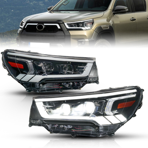 고풍스러운 Wholesales 2021 헤드 램프 호환 도요타 <span class=keywords><strong>Hilux</strong></span> REVO 낮은 구성 <span class=keywords><strong>Hilux</strong></span> ROCCO 높은 구성 헤드 라이트 - Product Image 3