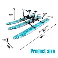 Vélo aquatique gonflable pliable 2026 Favorite, capacité de charge 45 kg, capacité de charge totale 320 kg, vélo de mer léger, pédalo, bicyclette aquatique