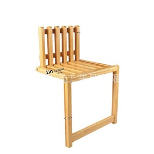 Wooden <b>wall</b>-mounted concealed folding chair/<b>shoe</b> changing stool, multifunctional wooden entryway <b>wall</b>-mounted <b>shoe</b> bench for - Product Image 1