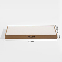Planche à gratter pour chat - Planche à gratter pour chat en carton ondulé blanc plat double face, jouet à gratter pour chat, accessoires pour chat