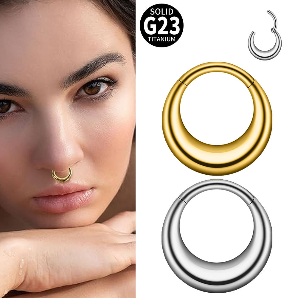 Gold Titanium Nose Piercing Jewelry Gold Nose Stud 18g Titanium