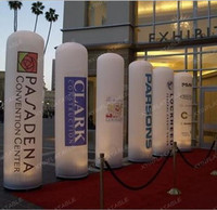 Pilier gonflable avec impression de logo personnalisée, colonne gonflable à LED, tube gonflable à LED pour la publicité