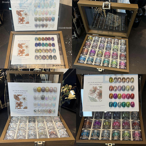 Nuovo Arrivo: Set di Polvere Magica Super Brillante Effetto Specchio Aurora per Unghie, Polvere Cromata Acrilica con Lussuosa Confezione Regalo in Legno Gratuita - Product Image 3