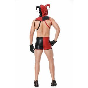 Disfraz de Payaso de Halloween, Lencería, Traje Rojo y Negro, Ropa para Actuaciones en Escenario, Talla Adulto para Hombre - Product Image 4