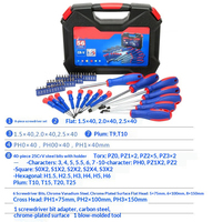 Kit de tournevis de précision 56 pièces à double couleur, outils manuels pour la maintenance et la réparation des télécommunications, vente en gros