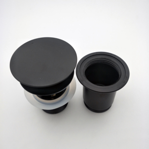 <span class=keywords><strong>Válvula</strong></span> de desecho de latón para el hogar, accesorio negro para residuos con clic - Product Image 2