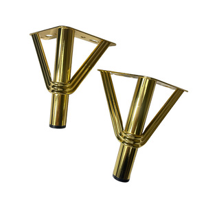 Luye Hardware Metal <b>Furniture</b> <b>Legs</b> 15Cm 18Cm <b>Gold</b> Plated Zinc Alloy Cold Rolled Steel Modern Simple Style - Product Image 4