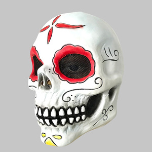 Hot for <span class=keywords><strong>Amazon</strong></span> Venta <span class=keywords><strong>de</strong></span> <span class=keywords><strong>Halloween</strong></span> Scary Flower Skull Masquerade Cosplay Prop Máscaras <span class=keywords><strong>de</strong></span> fiesta <span class=keywords><strong>de</strong></span> látex Máscara <span class=keywords><strong>de</strong></span> disfraz hecha <span class=keywords><strong>de</strong></span> látex - Product Image 2