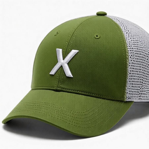 Casquette Trucker en Toile Personnalisée avec Broderie, Visière Courbée, 6 Panneaux, Performance, Réglable, Tendance, pour Activités de Plein Air, Sport, Cyclisme, Plage - Product Image 5