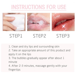 Natural Organic Foaming Lip Balm <b>Bubble</b> Lip Scrub Dark Lip Lightening Anti Cracked Hydrating Exfoliating Lip Line Care Lip Balm - Product Image 6