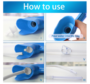 5ft PVC hortum, 2L kapasiteli su kolon detoks temizle kiti Douche çanta kombinasyonu kiti - Product Image 6