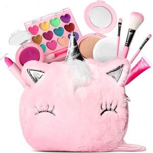 Kits de maquillage licornes tout-en-un pour enfants Doublure en nylon personnalisée Cadeau d'anniversaire parfait Femmes Filles - Product Image 1