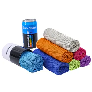 Großhandel kunden spezifisches Logo Drucken Super Dry Sport Cooling Eistuch Mikro faser Kühlt uch Mikro faser Gym Handtuch