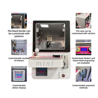 Machine à griffes miniature à pièces personnalisée pour table |   Petit jeu d'arcade avec poupée à griffes pour la vente