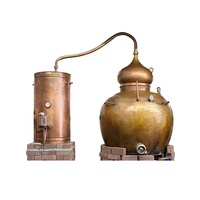 Alambic Pot en Cuivre DYE 5L 10L 20L, pour Huiles Essentielles, Distillation de Whisky