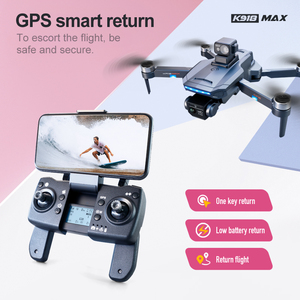 <span class=keywords><strong>K918</strong></span> <span class=keywords><strong>MAX</strong></span> Drone pliable GPS pour débutants avec caméra, système double caméra, photographie aérienne HD, évitement d'obstacles par laser - Product Image 5