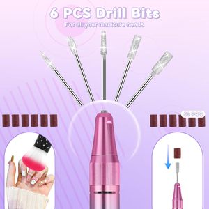 Kit Profesional Portátil de Taladro Eléctrico para Uñas de 40,000 RPM con Pantalla LED, Batería Recargable de 3000mAh, Lima de Uñas Eléctrica para Uñas Acrílicas y Gel - Product Image 5
