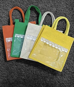 Sac en jute pour fenêtre (12x10x5) - Capacité 1-1,9L - Style et sangle personnalisés - Product Image 1