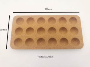 Offre Spéciale support en liège pour oeufs de haute qualité avec 12 rainures base en liège base en bois pour la cuisine au réfrigérateur (réfrigérateur) - Product Image 2