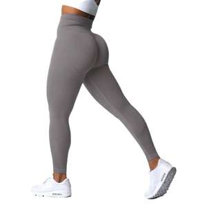 Leggings de yoga sin costuras Allure Body de cintura alta para mujer con diseño fruncido en los glúteos, pantalones deportivos para fitness y running. - Product Image 2