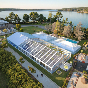 高強度アルミニウム合金クリアルーフPVC大型マーキーイベントテント耐火耐久性20m貿易ショー用 - Product Image 4