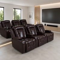 Fauteuil de cinéma VIP en cuir de luxe, moderne, électrique et rétractable, pour la maison et le bureau