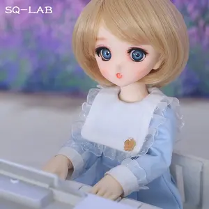 SQ laboratorio _ Ren Chibi 26cm 1/6 BJD de resina azul vestido de la muñeca