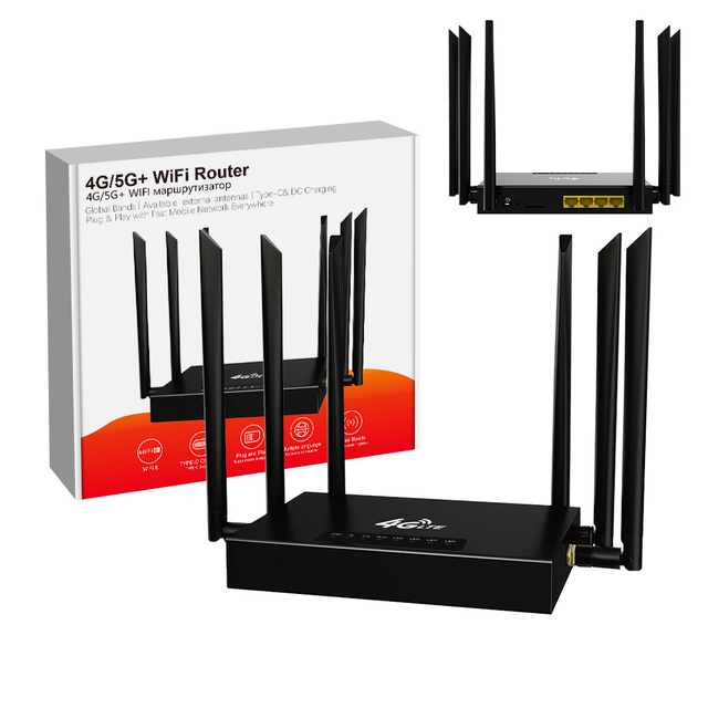 PIX-LINK Wholesale Portable 4G Industrial Router SIM Card Slot 6 Antenna 300mbps WiFi CPE Volte Firewall Function for Office