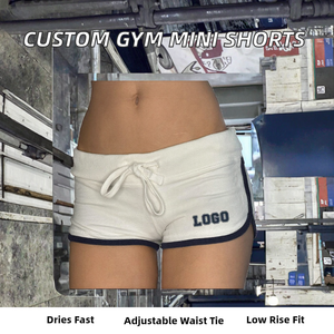 Pantalones Cortos de Moda para Mujer, 65% Algodón, 35% Poliéster, Felpa Francesa, Estampado Personalizado, Pantalones Cortos Deportivos para Dama, Ropa Informal - Product Image 2