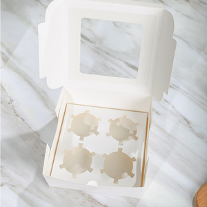 Tái chế có thể gập lại bánh bao bì hộp với cửa sổ trong suốt tùy chỉnh in ấn (Matt Cán dập nổi) bán buôn - Product Image 4