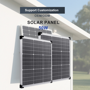 Заводская дешевая цена, высокоэффективные, 50 Вт, монокристаллические солнечные панели с рамкой из алюминиевого сплава - Product Image 3