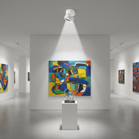Spot LED de plafond moderne en aluminium réglable et pliable avec lentille convexe AC 12W/18W pour usage domestique