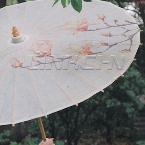 Paraguas DE BODA personalizado Sombrilla de flores de papel chino Parasol de bambú duradero hecho a mano para exteriores - Product Image 2