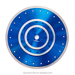 Mesh Turbo Segments 7 '180mm Hot Press Cutting Tile Turbo Diamond Saw Blade Disc pour porcelaine - Product Image 3