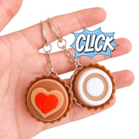 Clicker de Dessert 3D Imprimé, Bouton Créatif, Jouet en Chocolat, Anti-stress, Pendentif à Clic Continu