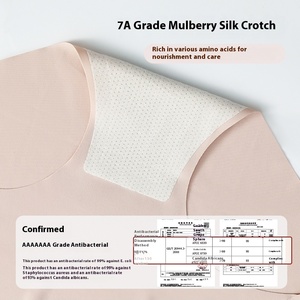 Speciali <span class=keywords><strong>slip</strong></span> Yoga Fitness da donna 7A antibatterico cavallo <span class=keywords><strong>senza</strong></span> cuciture biancheria intima lavorata a maglia in Nylon/Spandex <span class=keywords><strong>senza</strong></span> vita media dell'anca - Product Image 3