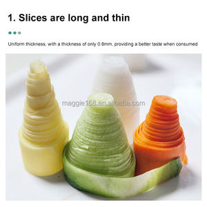 Loại mới của nhãn hiệu/điện spiralizer rau <span class=keywords><strong>Slicer</strong></span> cho khoai tây cà rốt rễ sen táo bắp cải - Product Image 6