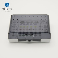 Boîte de désinfection pour clé dynamométrique de chirurgie implantaire dentaire jaune spéciale, emballage aseptique, boîte à outils, vente de marque OEM