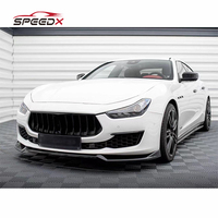 Pour Maserati Ghibli lèvre avant en Fiber de carbone Ghibli mise à niveau Kit de carrosserie de pare-chocs avant lèvre avant