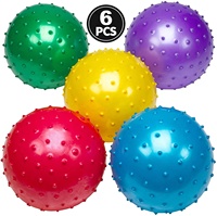 Boule à crampons gonflable personnalisable écologique de haute qualité en plastique souple PVC pour le rebond de terrain de jeu de tous les sexes