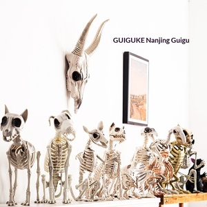 Decoración de Halloween con Esqueletos de Animales, Horripilantes y Oscuras, para Casa Embrujada, Modelo Interior de Ratón, Gato, Perro y Pájaro - Product Image 4