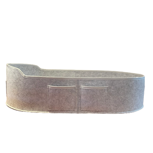 Felt <strong>Moses</strong> <strong>Basket</strong> Baby Changing <strong>Basket</strong> With Soft Baby Changing Pad - Product Image 2