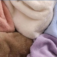 Tissu Velours Flannel Minky Peluche Brossé 100 % Polyester Uni Super Doux, Conception Personnalisée pour Couverture de Bébé