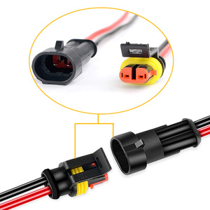 1/2/3/4 Pin Waterproof Car Electrical Wire Connector Plug Kit Automotive Plastic Connectors For Power Application - Product Image 1