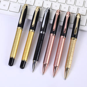 Multi-color <b>Metallic</b> Ballpoint <b>Pen</b> with Laser Logo, Retro Black Gel <b>Pen</b>, Advertising Gift Ballpoint <b>Pen</b> Wholesale - Product Image 1