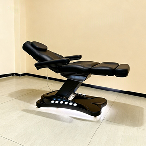 Chaise de chirurgie de tatouage pliable de lit de beauté électrique multifonctionnel moderne noir avec 3/4 moteurs pour l'utilisation de Salon de salon d'hôtel - Product Image 5