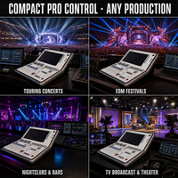 Console d'éclairage DMX Quartz Titan, écran tactile 14,1 pouces, 4 sorties DMX, 2048 canaux, contrôleur d'éclairage de scène, bureau Titan V10