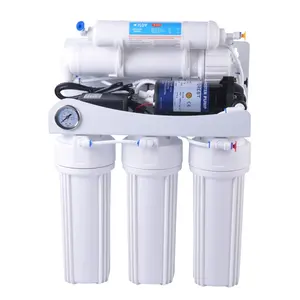 Purifier Water Reverse Osmosis Water Systems Purifier Machine With Quick Fitting Pressure Gauge